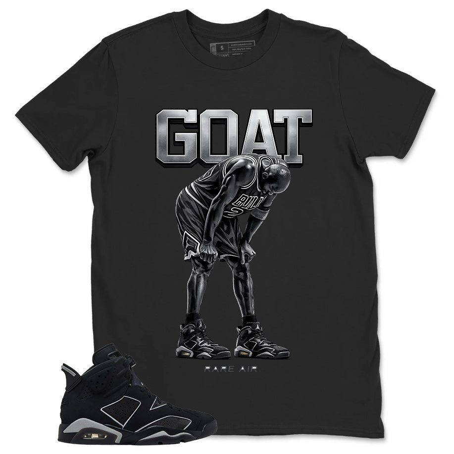 Graphic Tee Goat Rare Air Shirt - to Matching Air Jordan 6 Cap and Gown | Zadago
