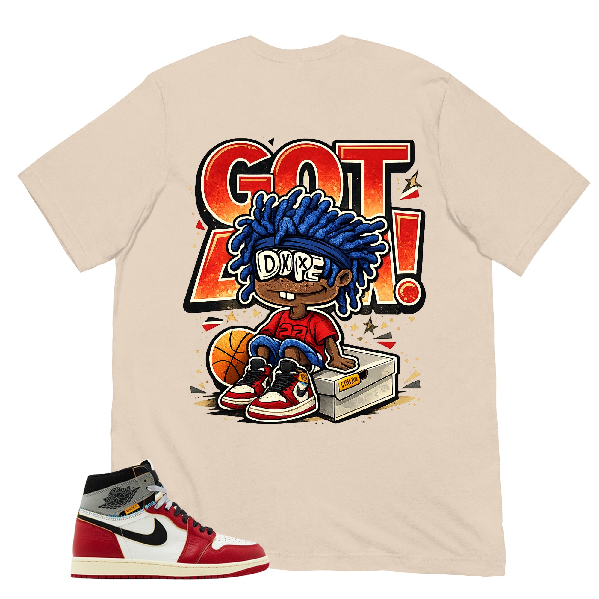 Graphic Tee Got 'Em Dope | Matching Jordan 1 Union LA Chicago Shadow | Zadago