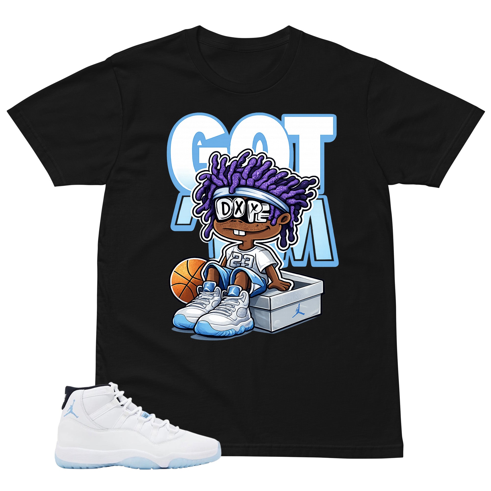 Graphic Tee Got 'Em Dope Shirt - to Matching Air Jordan 11 Legend Blue | Zadago