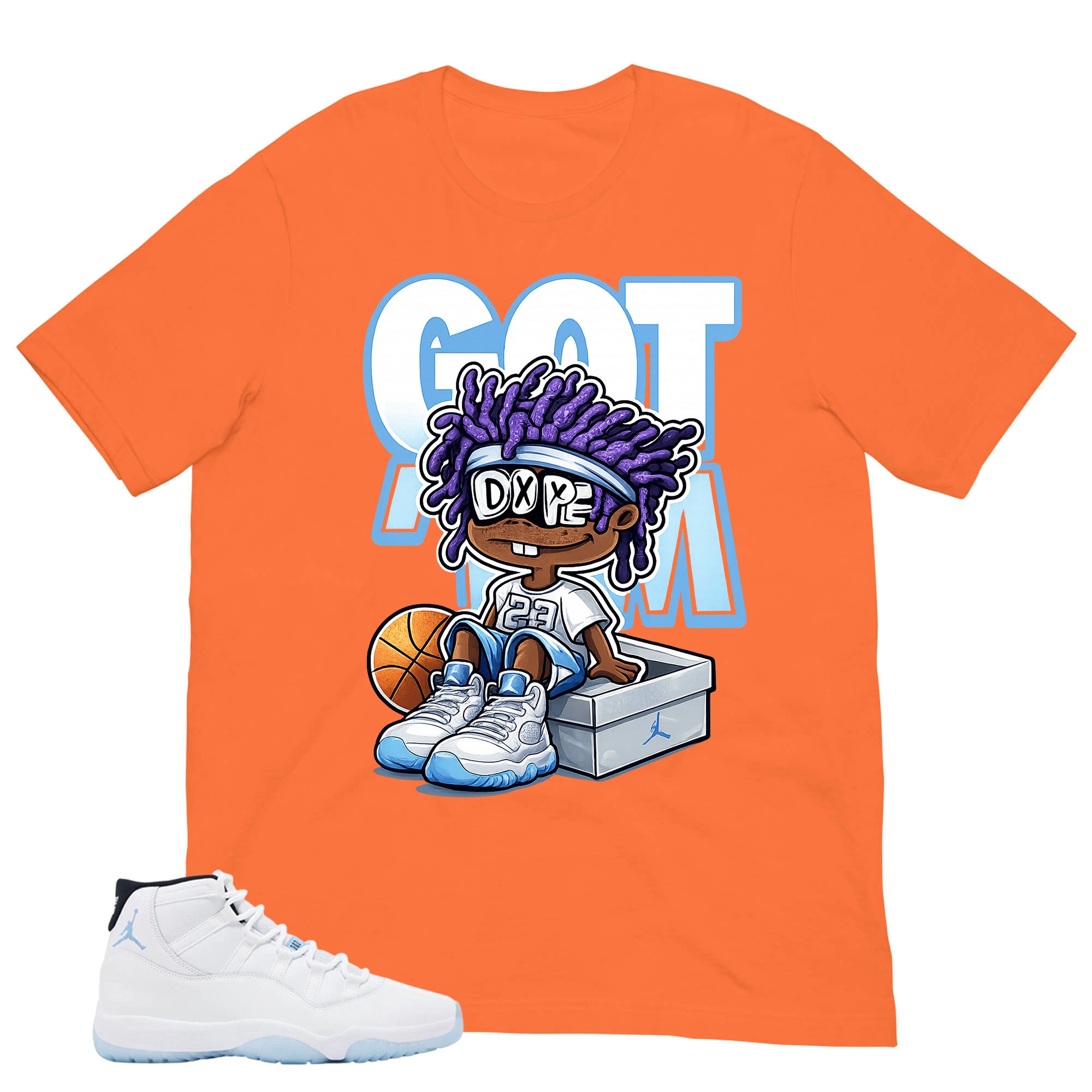 Graphic Tee Got 'Em Dope Shirt - to Matching Air Jordan 11 Legend Blue | Zadago