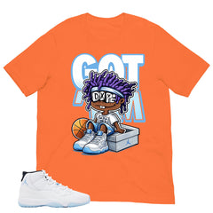 Graphic Tee Got 'Em Dope Shirt - to Matching Air Jordan 11 Legend Blue | Zadago