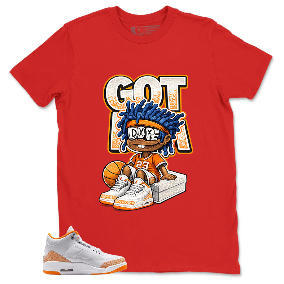 Graphic Tee Got 'Em Dope Shirt - to Matching Air Jordan 3 Orange Citrus | Zadago