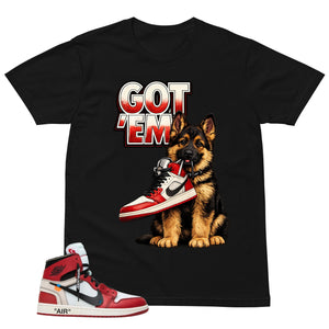 Graphic Tee Got 'Em GS | Matching  Off-White x Air Jordan 1 Chicago | Zadago