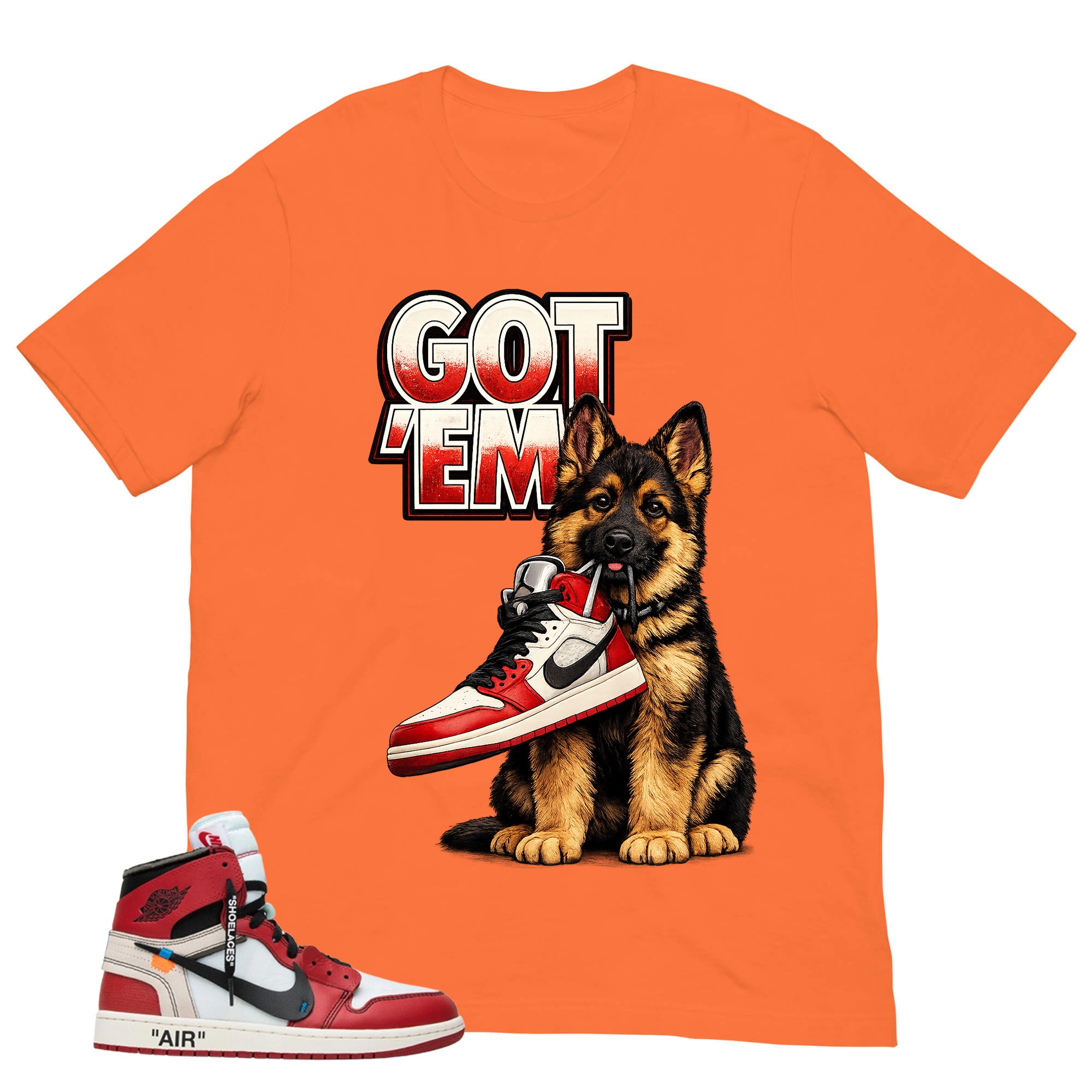 Graphic Tee Got 'Em GS | Matching  Off-White x Air Jordan 1 Chicago | Zadago