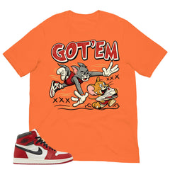 Graphic Tee Got 'Em Jerry Shirt - to Matching Air Jordan 1 Chicago Lost & Found | Zadago