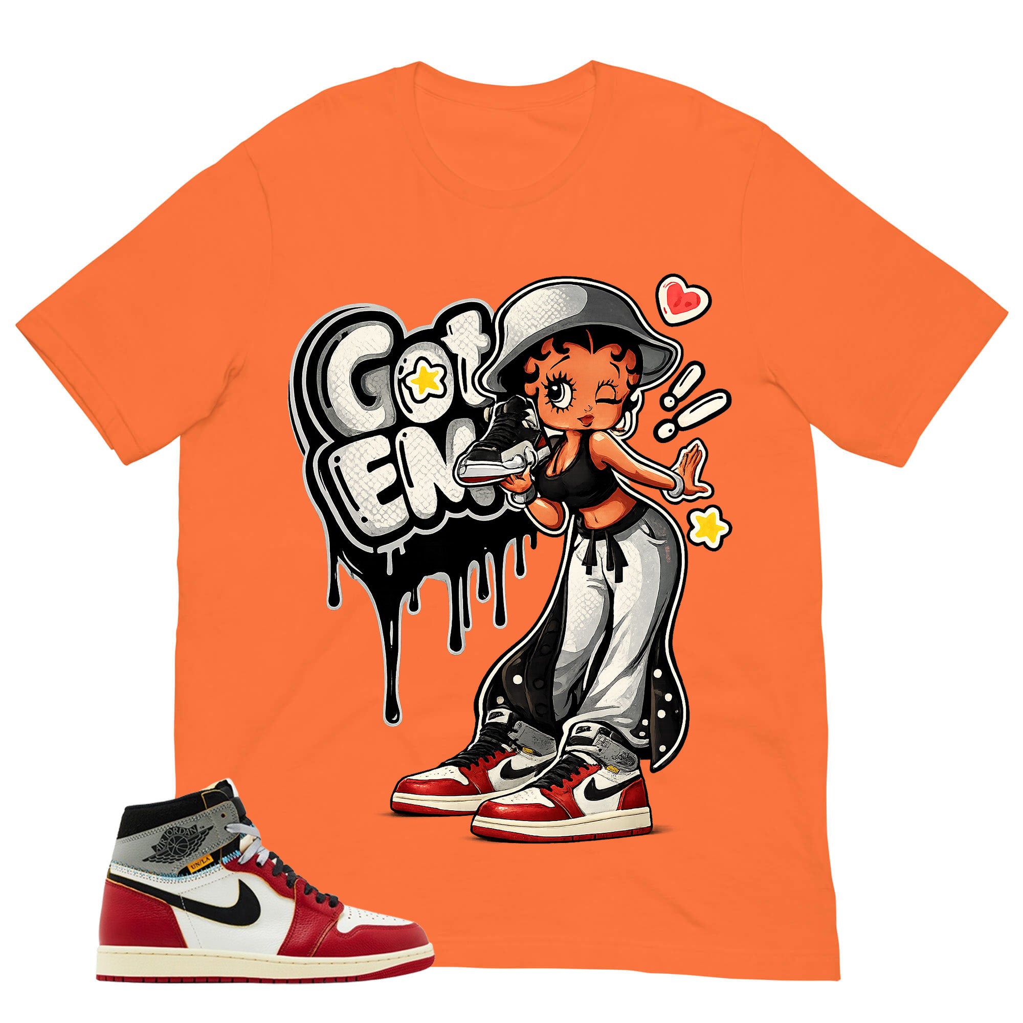 Graphic Tee Got 'Em Lady | Matching Jordan 1 Union LA Chicago Shadow | Zadago
