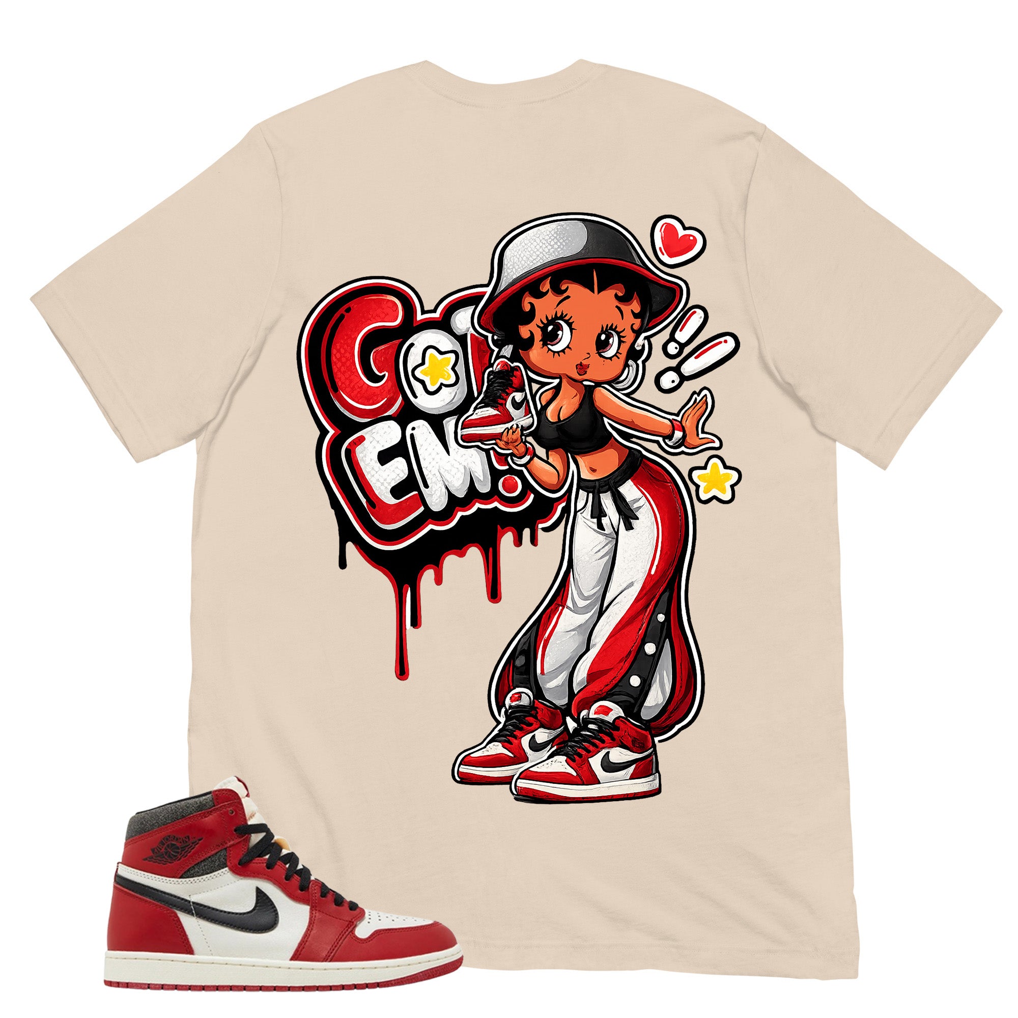Graphic Tee Got 'Em Lady Shirt - to Matching Air Jordan 1 Chicago Lost & Found | Zadago