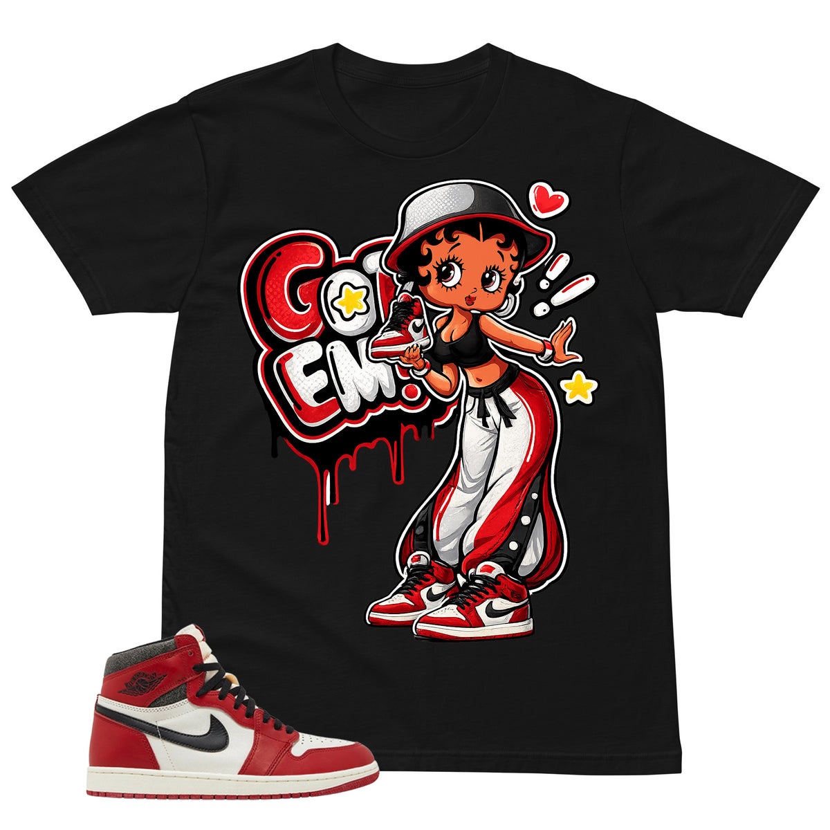 Graphic Tee Got 'Em Lady Shirt - to Matching Air Jordan 1 Chicago Lost & Found | Zadago