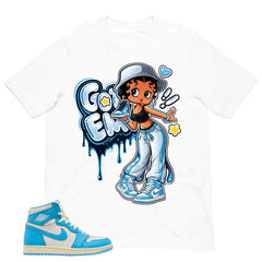 Graphic Tee Got 'Em Lady Shirt - to Matching Air Jordan 1 UNC Reimagined | Zadago