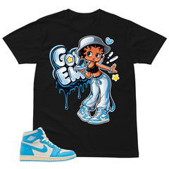 Graphic Tee Got 'Em Lady Shirt - to Matching Air Jordan 1 UNC Reimagined | Zadago