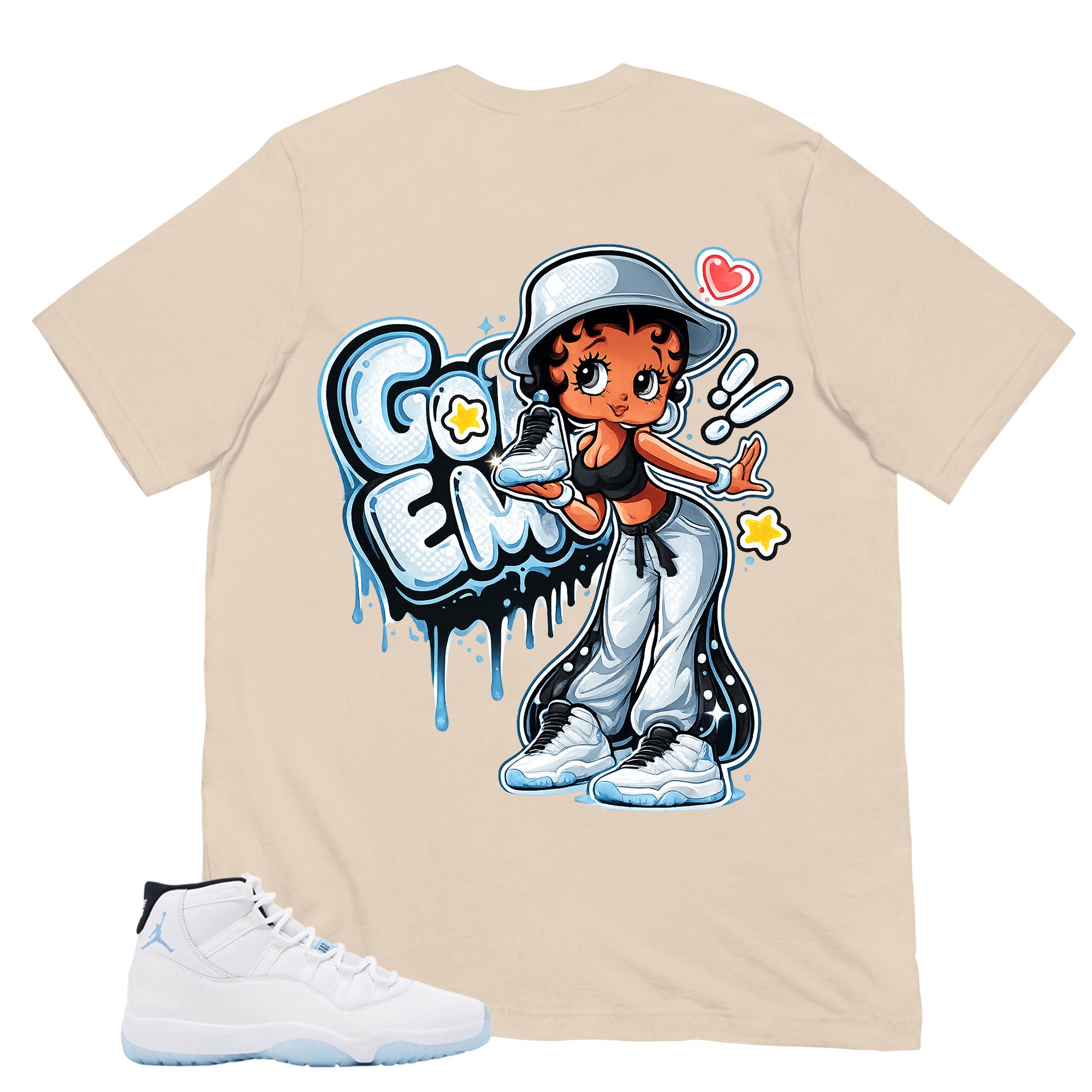 Graphic Tee Got 'Em Lady Shirt - to Matching Air Jordan 11 Legend Blue | Zadago