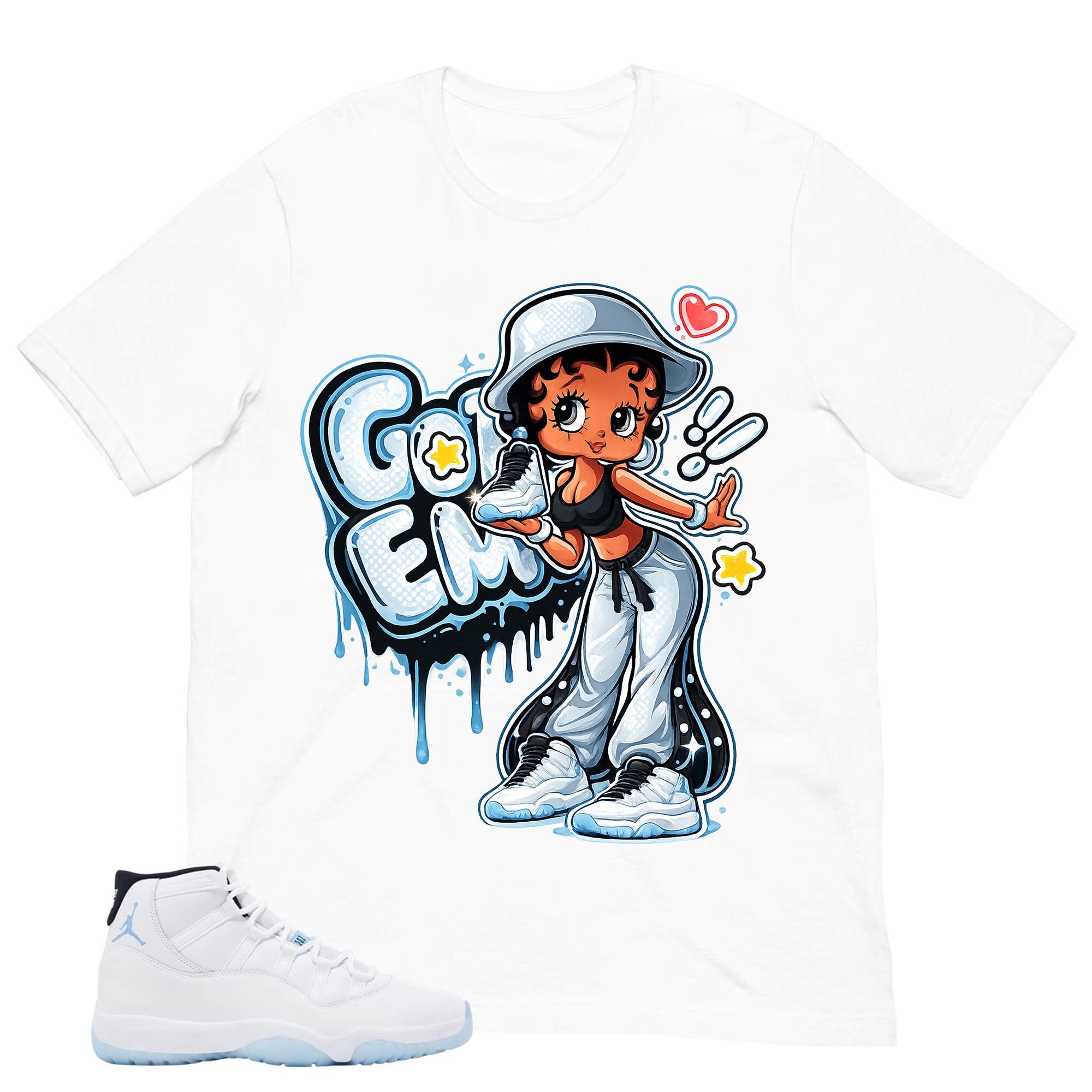 Graphic Tee Got 'Em Lady Shirt - to Matching Air Jordan 11 Legend Blue | Zadago