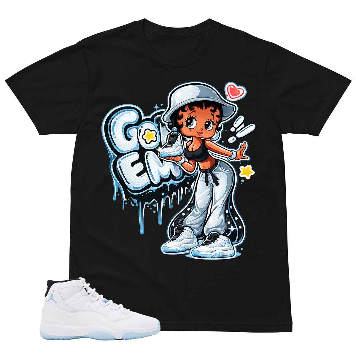 Graphic Tee Got 'Em Lady Shirt - to Matching Air Jordan 11 Legend Blue | Zadago