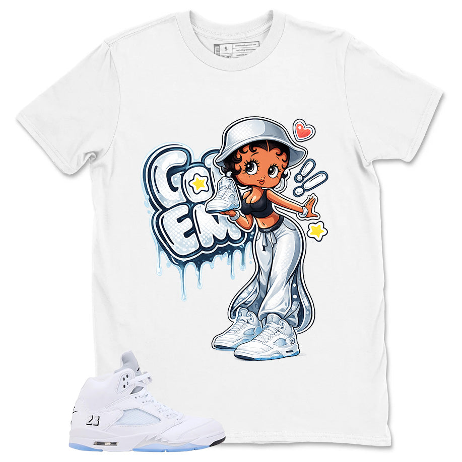 Graphic Tee Got 'Em Lady Shirt - to Matching Air Jordan 5 White Metallic | Zadago