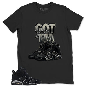 Graphic Tee Got 'Em Sneaker Shirt - to Matching Air Jordan 6 Cap and Gown | Zadago