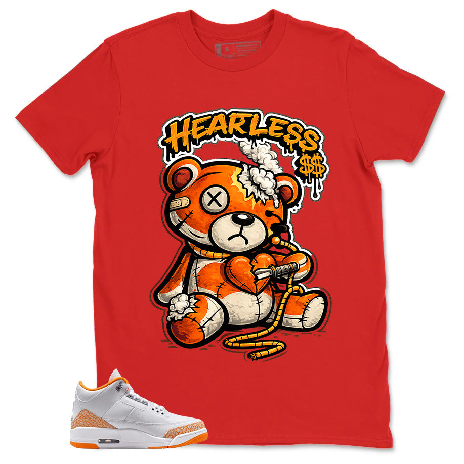 Graphic Tee Heartless Shirt - to Matching Air Jordan 3 Orange Citrus | Zadago