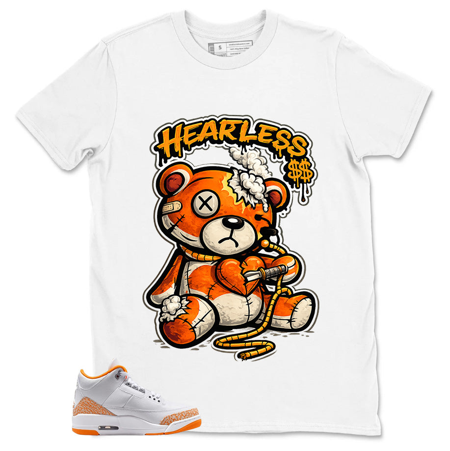 Graphic Tee Heartless Shirt - to Matching Air Jordan 3 Orange Citrus | Zadago