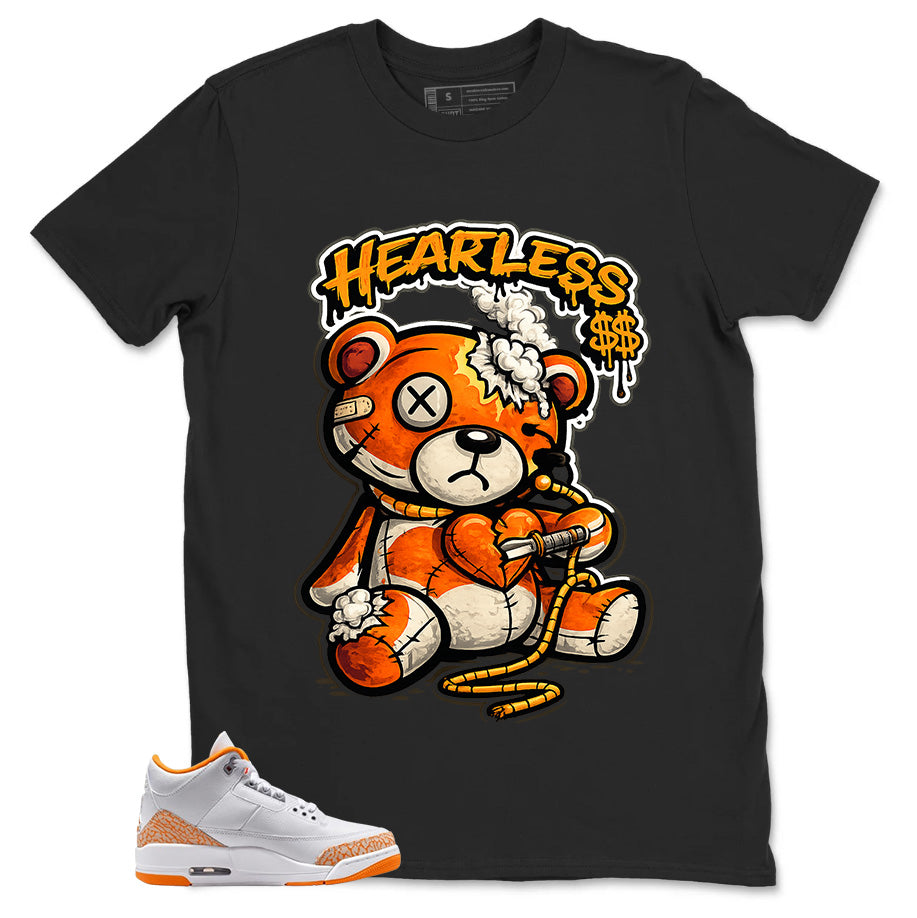 Graphic Tee Heartless Shirt - to Matching Air Jordan 3 Orange Citrus | Zadago