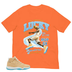 Graphic Tee I Wear Lucky Shoes MJ Shirt - to Matching Air Jordan 11 H-Town | Zadago
