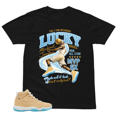 Graphic Tee I Wear Lucky Shoes MJ Shirt - to Matching Air Jordan 11 H-Town | Zadago