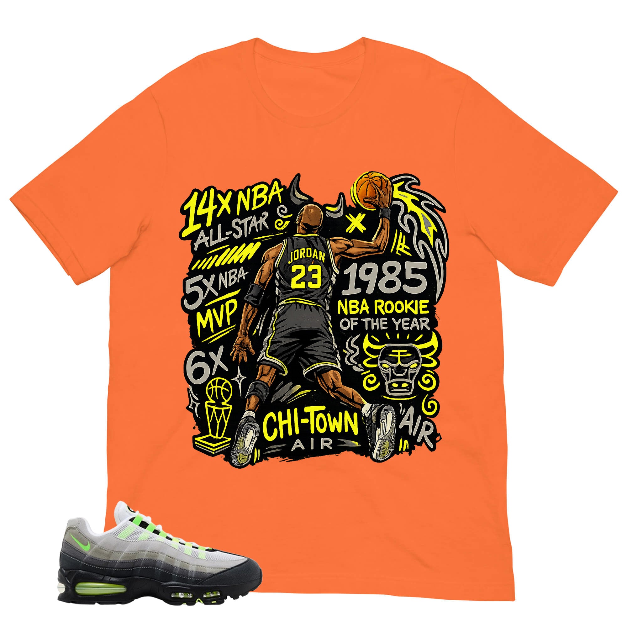 Graphic Tee Jordan 23 All Star Shirt - to Matching  Air Max 95 Neon | Zadago