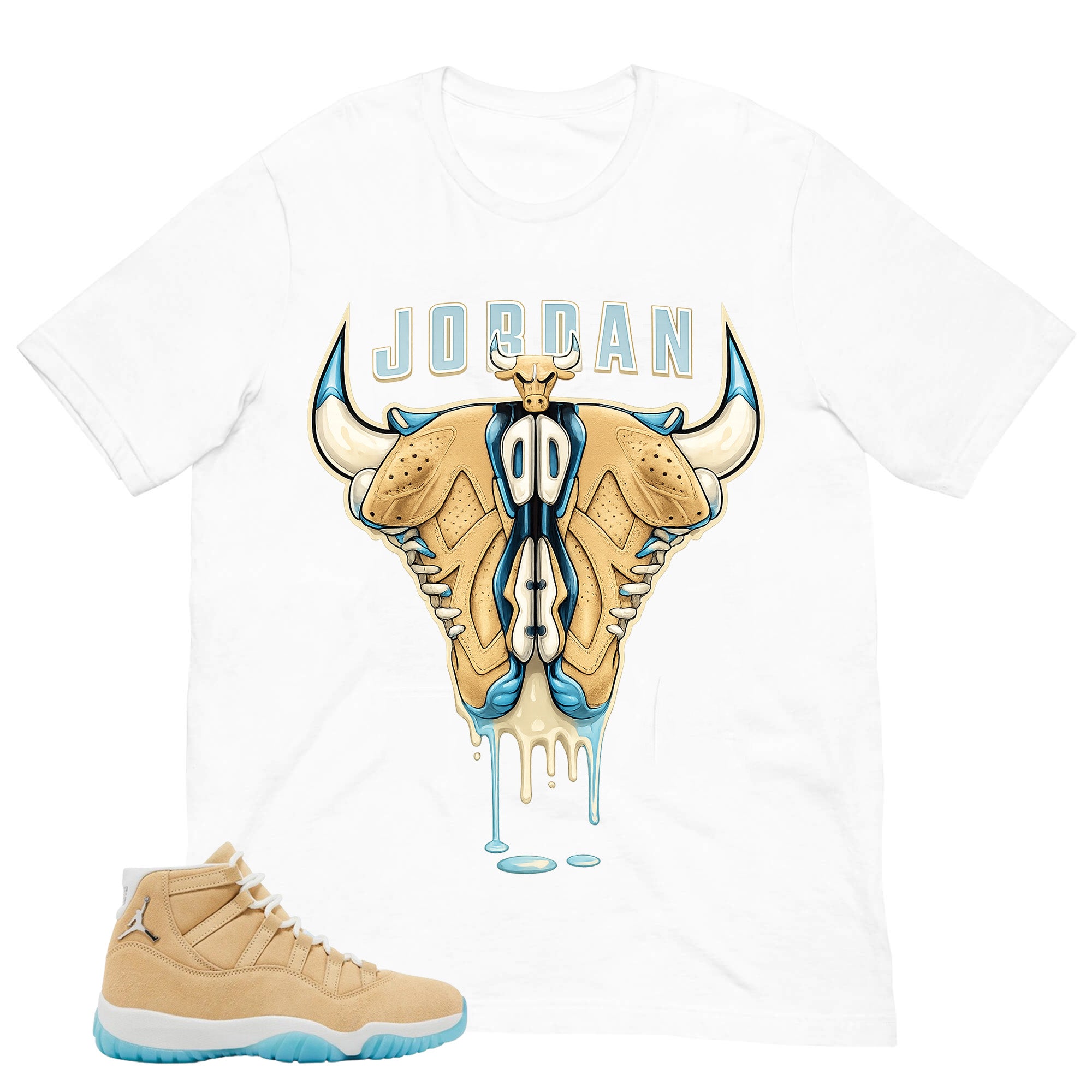 Graphic Tee Jordan Bull Head Shirt - to Matching Air Jordan 11 H-Town | Zadago