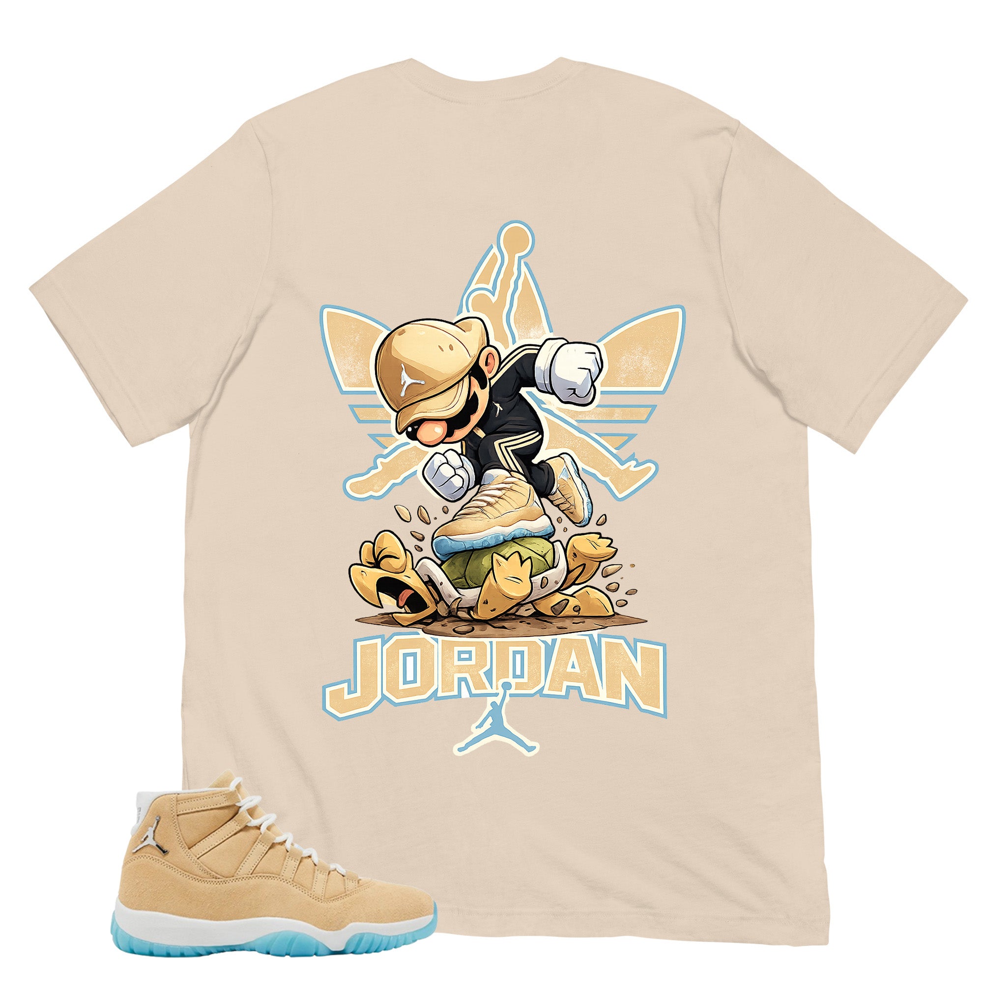 Graphic Tee Jordan Turtle Shirt - to Matching Air Jordan 11 H-Town | Zadago