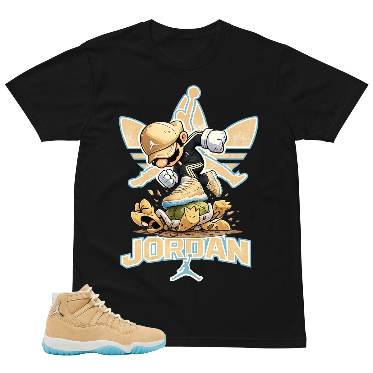Graphic Tee Jordan Turtle Shirt - to Matching Air Jordan 11 H-Town | Zadago