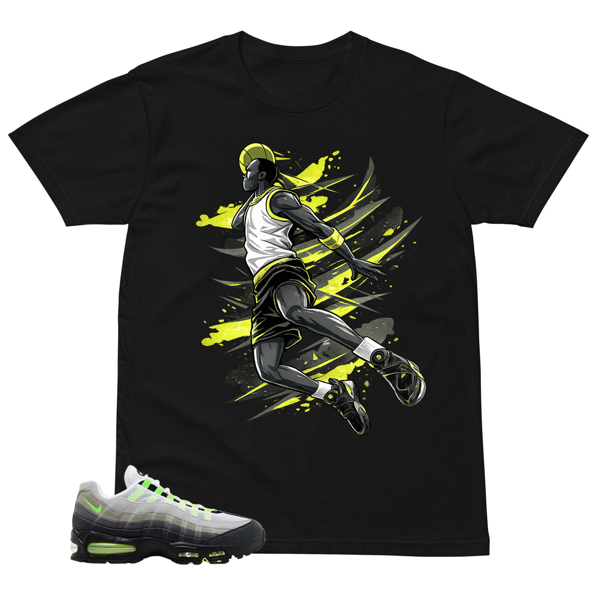 Graphic Tee Jump Man Shirt - to Matching  Air Max 95 Neon | Zadago