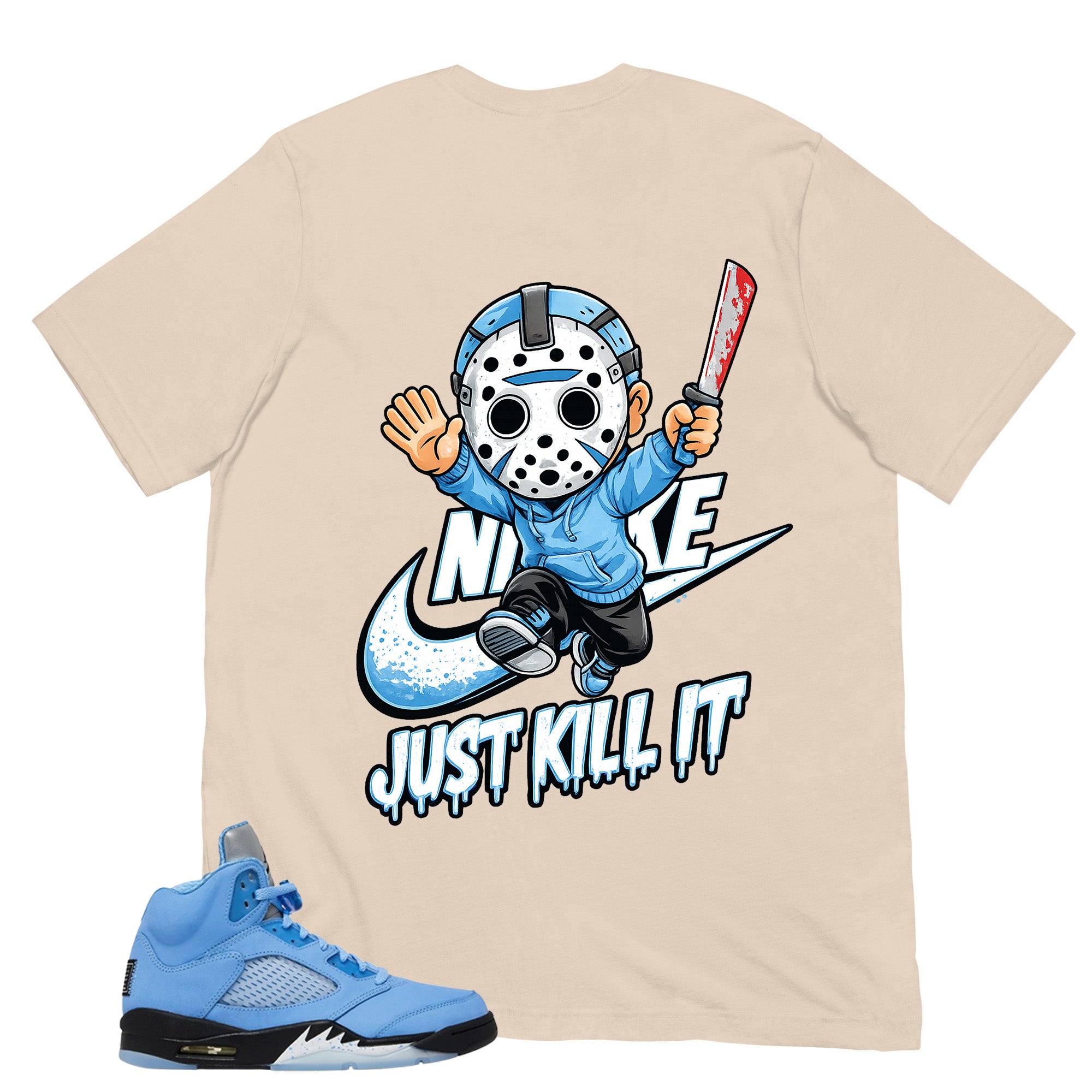 Graphic Tee Just Kill It Shirt - to Matching Air Jordan 5 UNC | Zadago