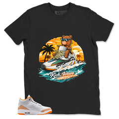 Graphic Tee Kick Wave Shirt - to Matching Air Jordan 3 Orange Citrus | Zadago