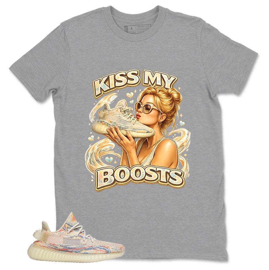 Graphic Tee Kiss My Boosts Shirt - to Matching Yeezy 350 V2 MX Oat | Zadago
