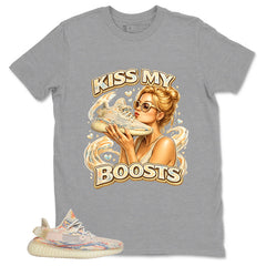 Graphic Tee Kiss My Boosts Shirt - to Matching Yeezy 350 V2 MX Oat | Zadago