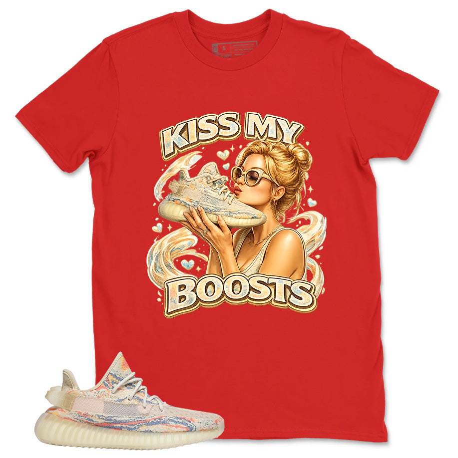 Graphic Tee Kiss My Boosts Shirt - to Matching Yeezy 350 V2 MX Oat | Zadago