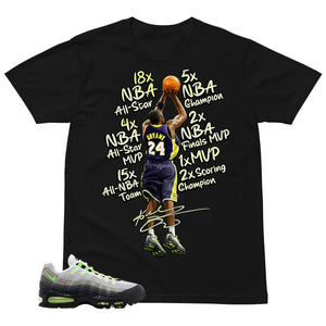 Graphic Tee Kobe Bryant All Star Shirt - to Matching  Air Max 95 Neon | Zadago