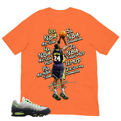 Graphic Tee Kobe Bryant All Star Shirt - to Matching  Air Max 95 Neon | Zadago