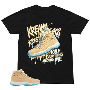 Graphic Tee Kream Kicks Shirt - to Matching Air Jordan 11 H-Town | Zadago
