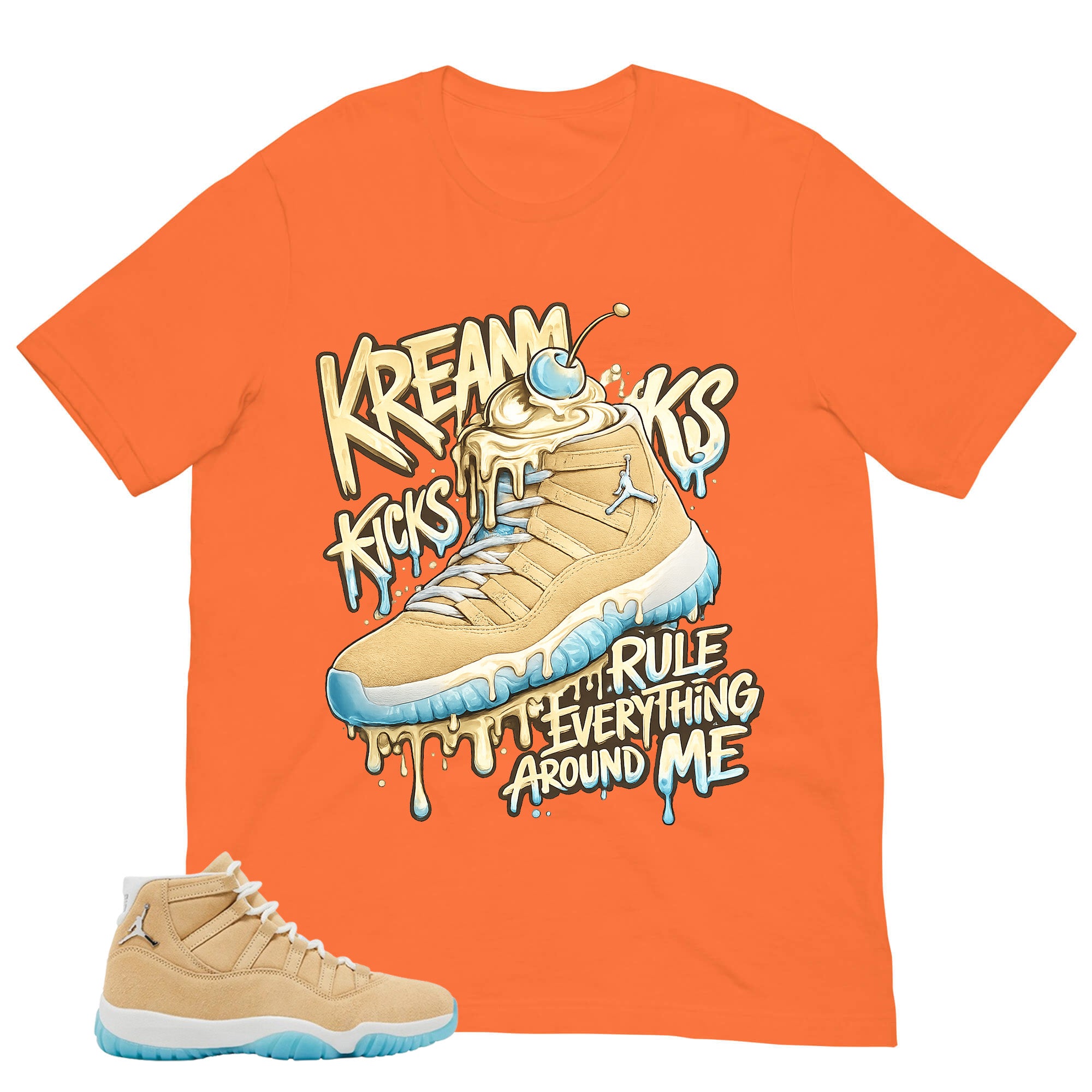 Graphic Tee Kream Kicks Shirt - to Matching Air Jordan 11 H-Town | Zadago