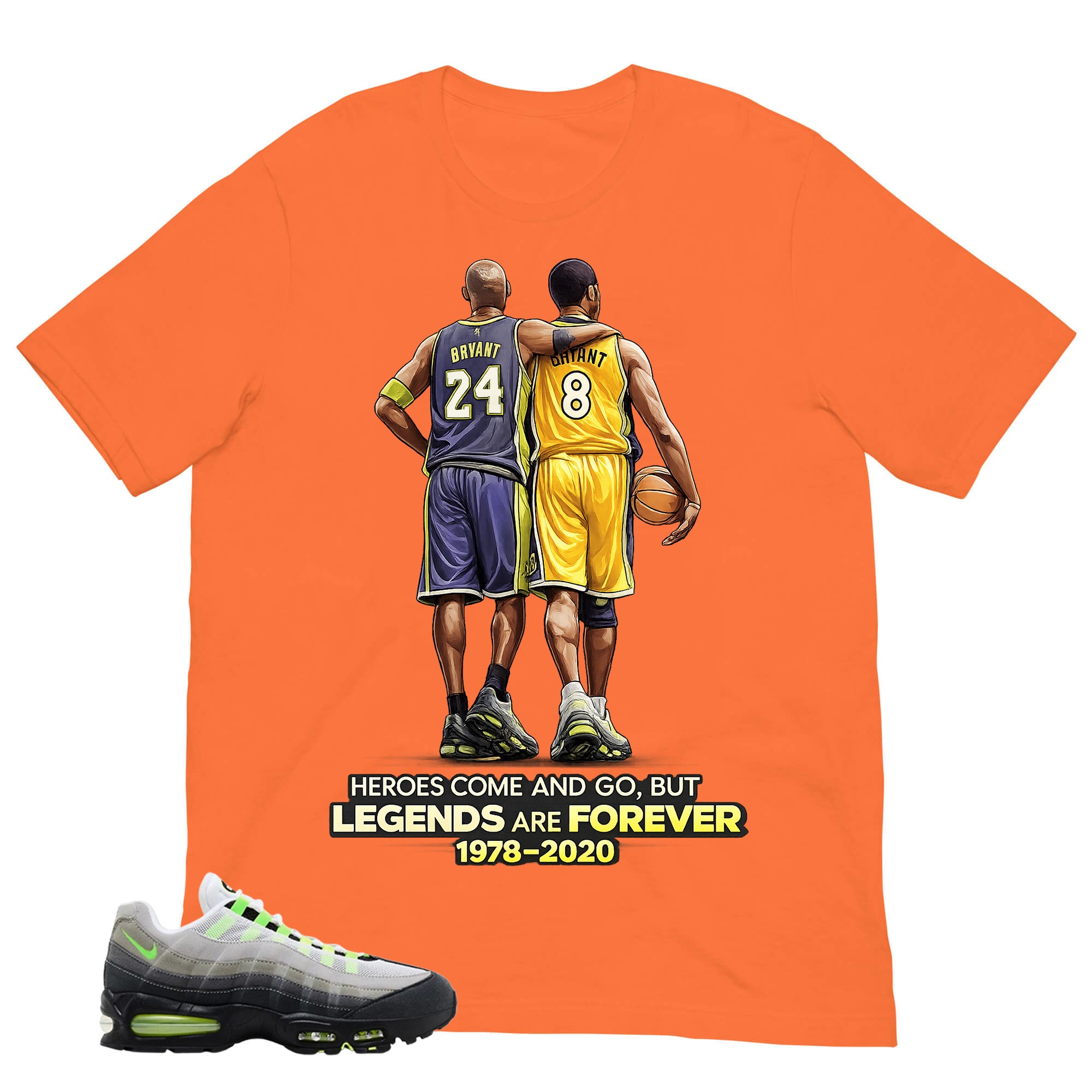Graphic Tee Legends Are Forever Shirt - to Matching  Air Max 95 Neon | Zadago