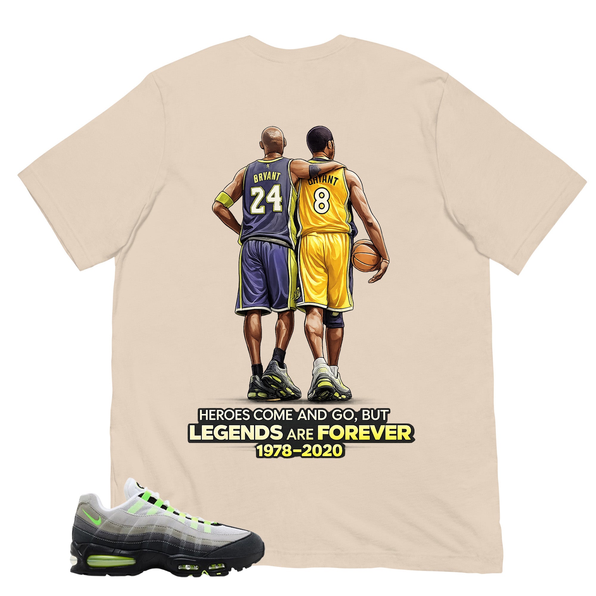 Graphic Tee Legends Are Forever Shirt - to Matching  Air Max 95 Neon | Zadago