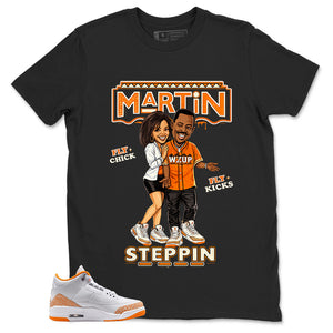Graphic Tee Martin Steppin Shirt - to Matching Air Jordan 3 Orange Citrus | Zadago