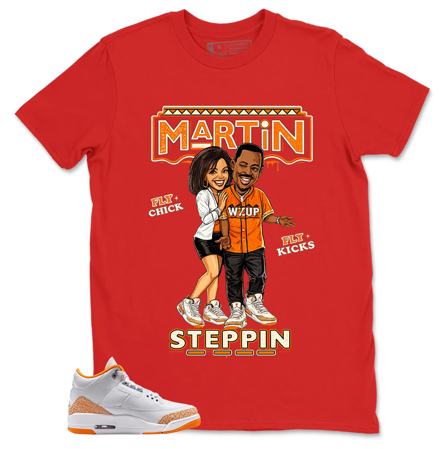 Graphic Tee Martin Steppin Shirt - to Matching Air Jordan 3 Orange Citrus | Zadago