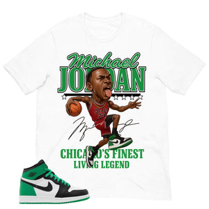 Graphic Tee MJ Living Legend Shirt - to Matching Air Jordan 1 Lucky Green | Zadago
