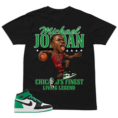 Graphic Tee MJ Living Legend Shirt - to Matching Air Jordan 1 Lucky Green | Zadago