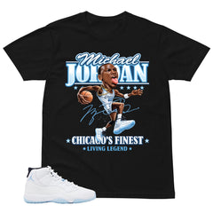 Graphic Tee MJ Living Legend Shirt - to Matching Air Jordan 11 Legend Blue | Zadago