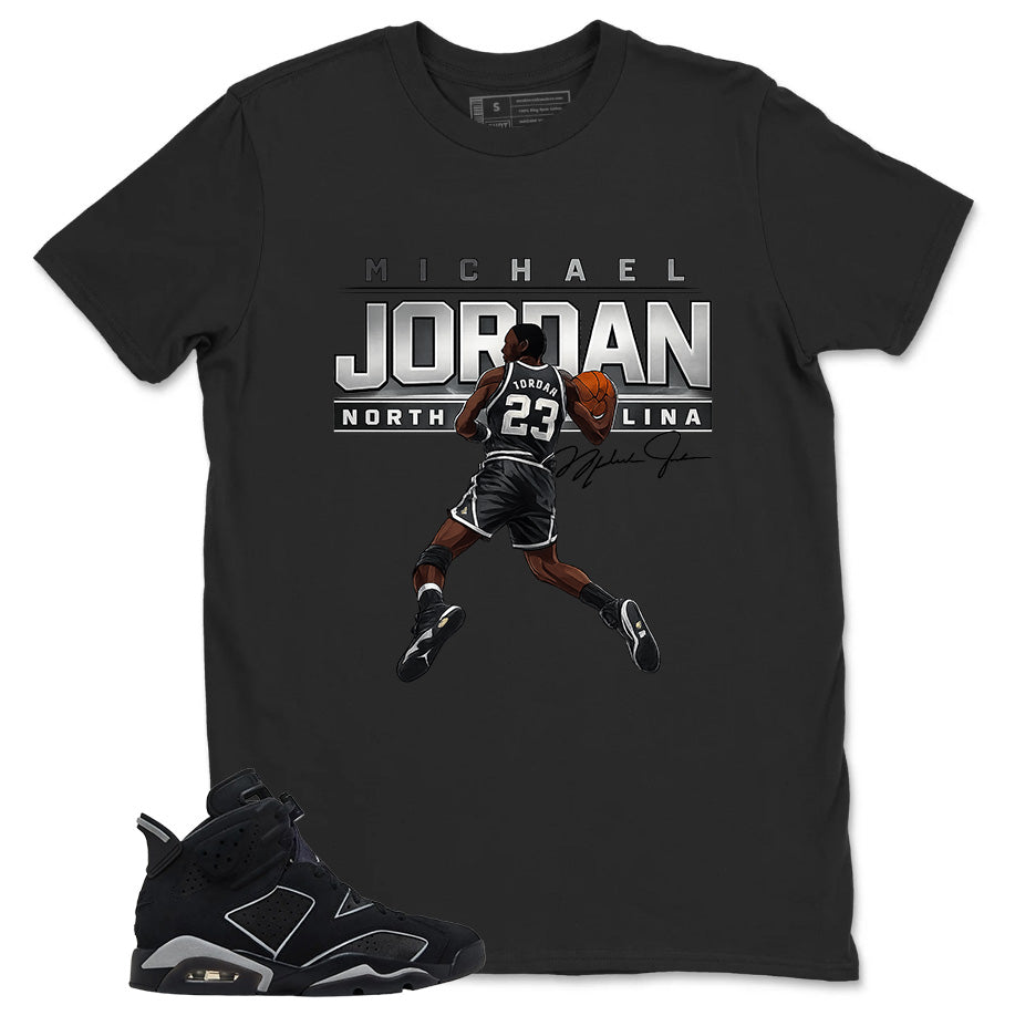 Graphic Tee MJ North Carolina Shirt - to Matching Air Jordan 6 Cap and Gown | Zadago
