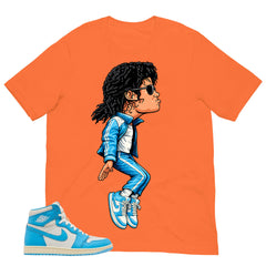 Graphic Tee MJ Tiptoe Shirt - to Matching Air Jordan 1 UNC Reimagined | Zadago