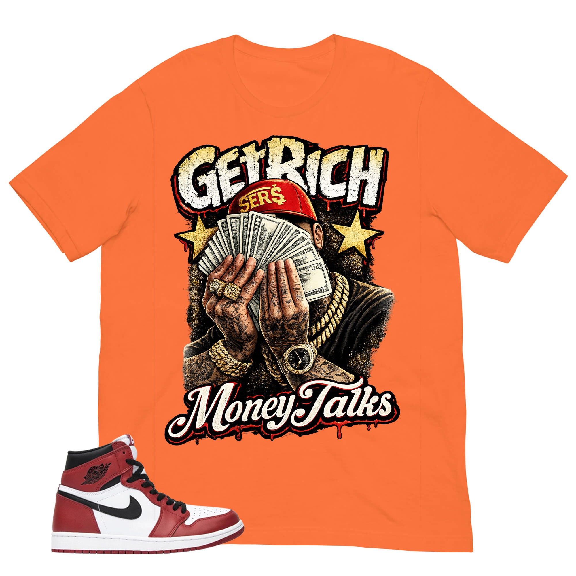 Graphic Tee Money Talk Shirt - to Matching Air Jordan 1 Chicago | Zadago