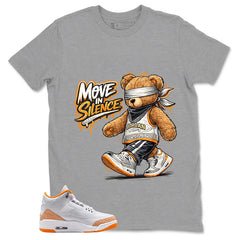 Graphic Tee Move In Silence Shirt - to Matching Air Jordan 3 Orange Citrus | Zadago