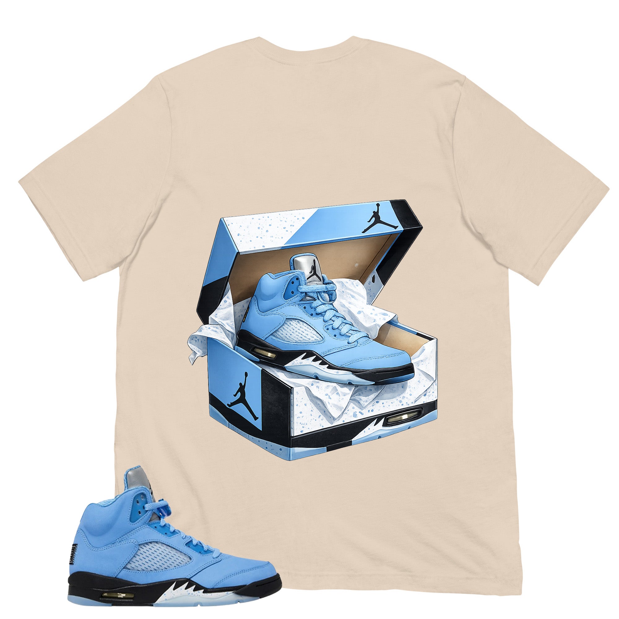 Graphic Tee New Kicks Shirt - to Matching Air Jordan 5 UNC | Zadago